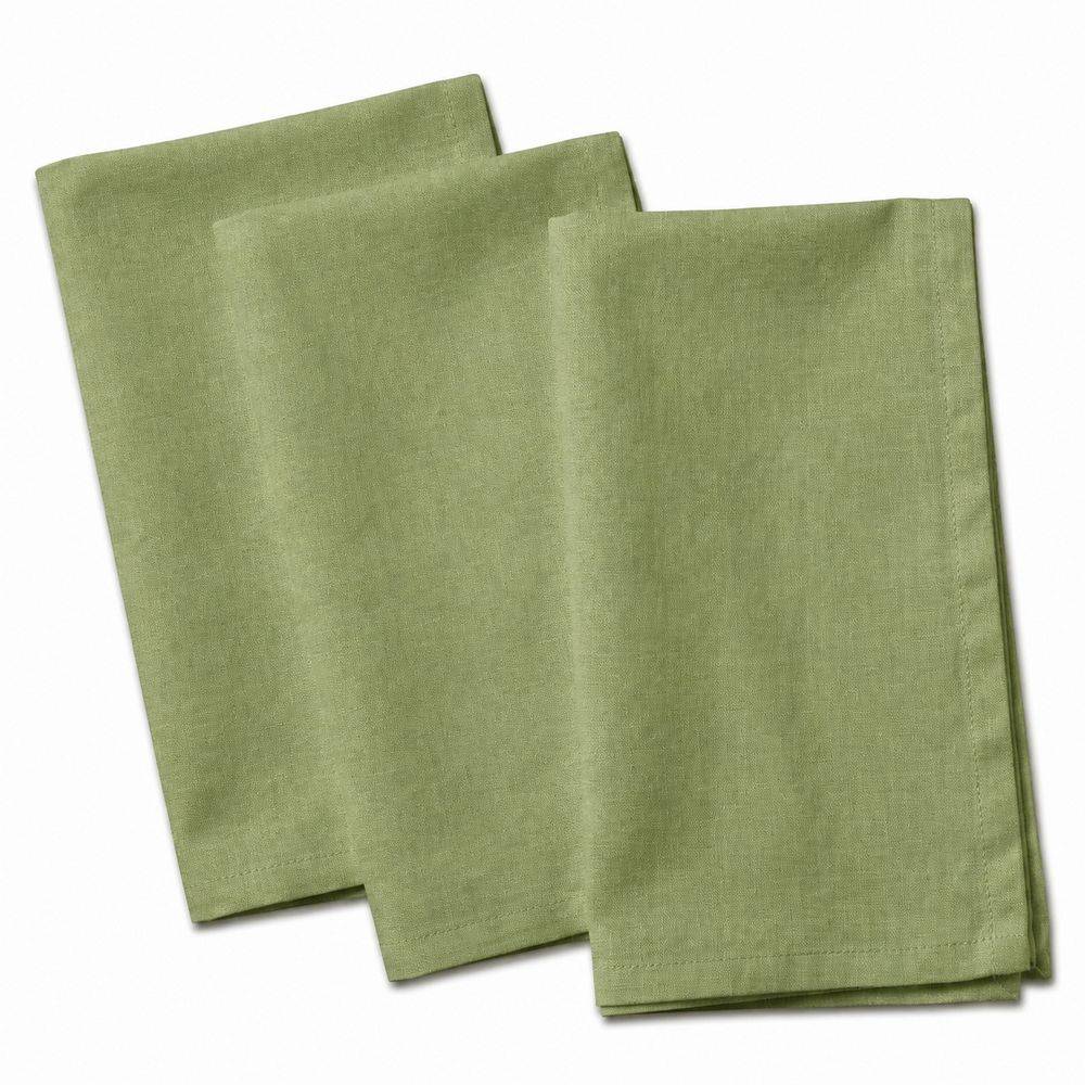 Tovagliolo su misura 100% Cotone Panama Verde Pistacchio Cavalieri 