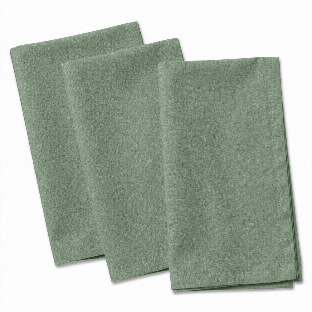 Tovagliolo su misura 100% Cotone Panama Salvia Cavalieri