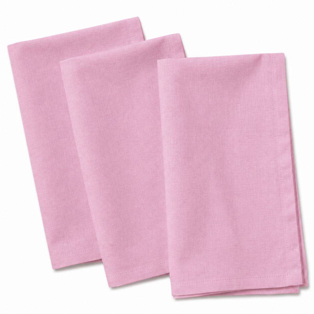 Tovagliolo su misura 100% Cotone Panama Rosa Peonia Cavalieri
