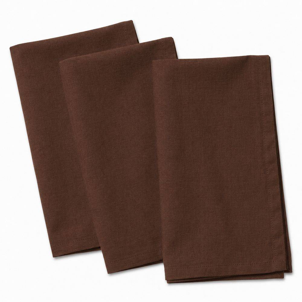 Tovagliolo su misura 100% Cotone Panama Cacao Cavalieri