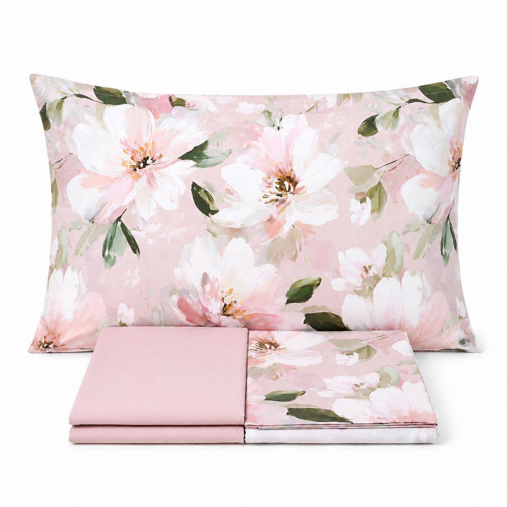 Lenzuolo Copriletto Percalle Prestige Couture Cavalieri Blush 2 Matrimoniale