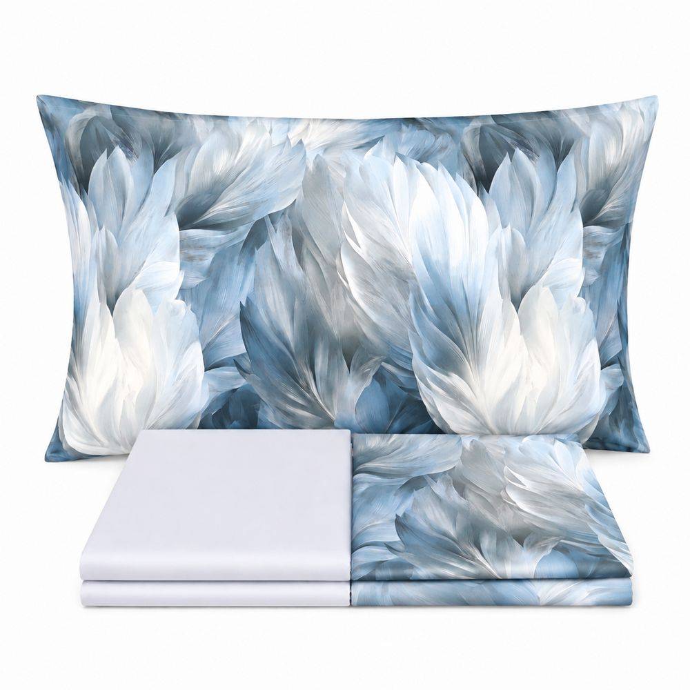 Lenzuolo Copriletto Percalle Prestige Couture Cavalieri Nebula 1 Matrimoniale