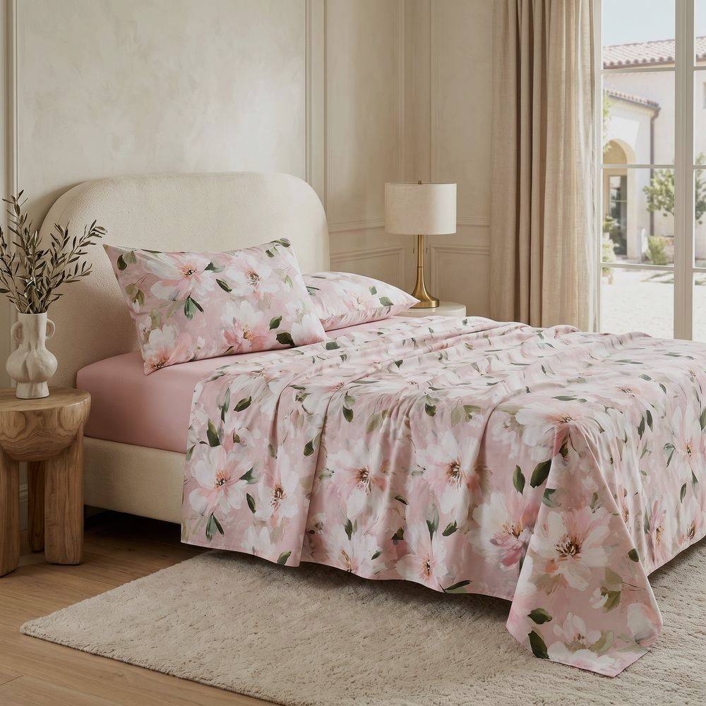 Lenzuolo Copriletto Percalle Prestige Couture Cavalieri Blush 2 Matrimoniale