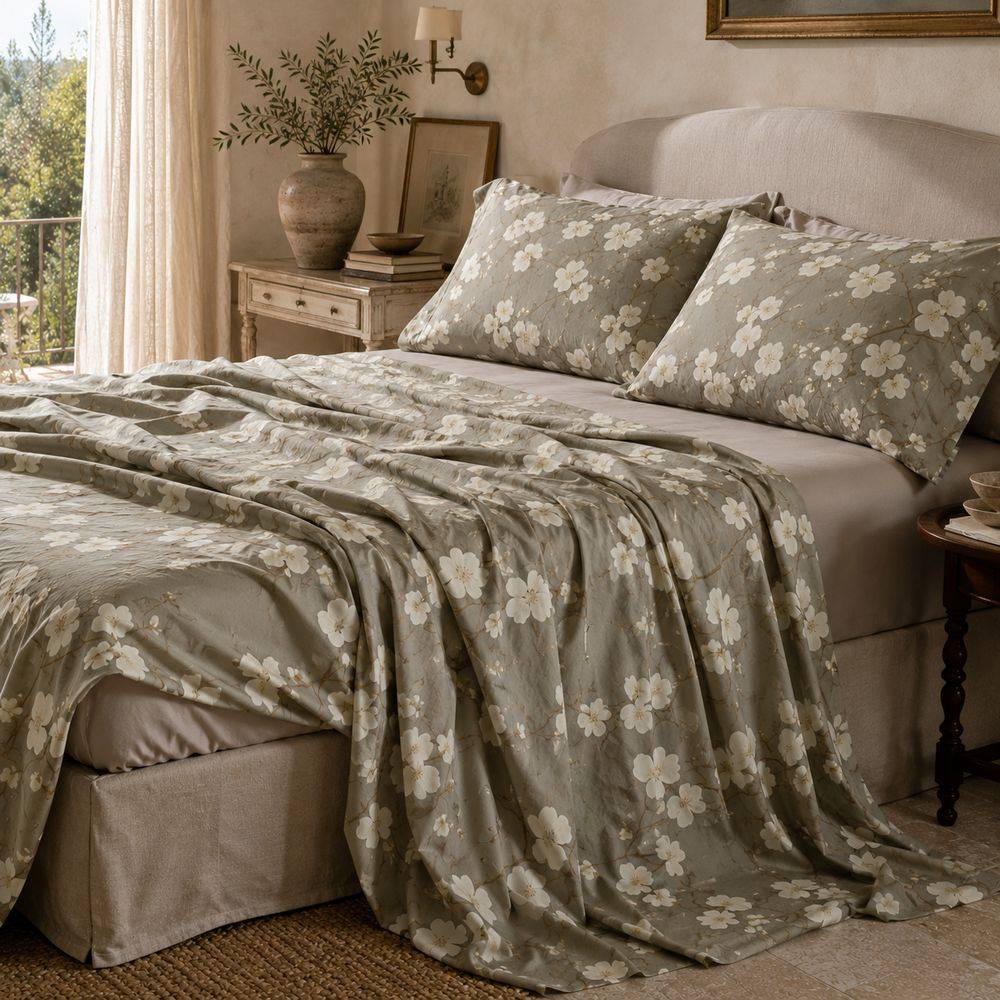 Lenzuolo Copriletto Percalle Prestige Couture Cavalieri Bloom 3 Matrimoniale
