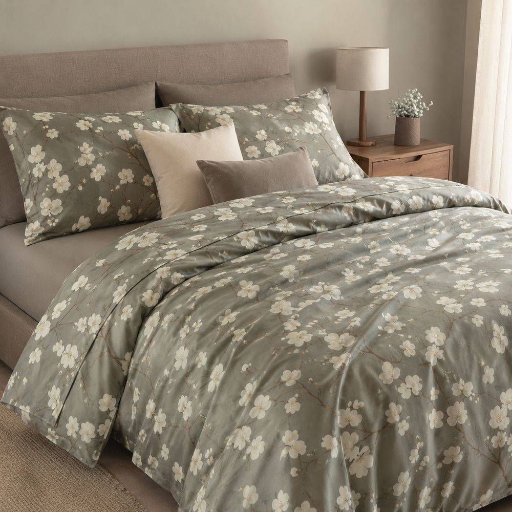  Parure Copripiumino Percalle Prestige Couture Bloom 3 Matrimoniale
