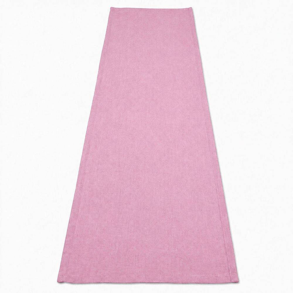 Runner su misura 100% Cotone Panama Cavalieri Rosa Peonia