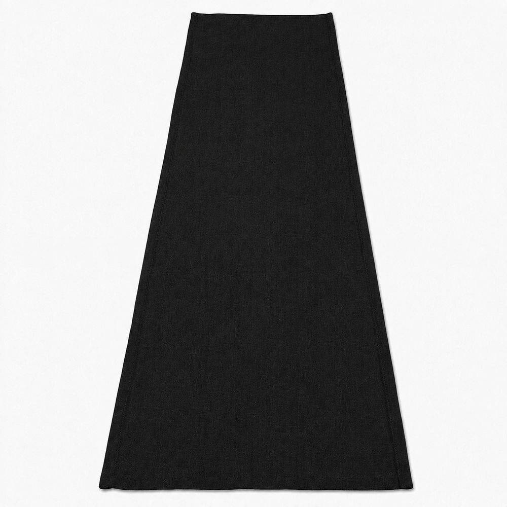 Runner su misura 100% Cotone Panama Cavalieri Nero