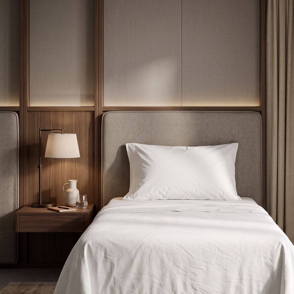 Completo Lenzuola Linea Hotellerie in Cotone Pettinato PURO Singolo