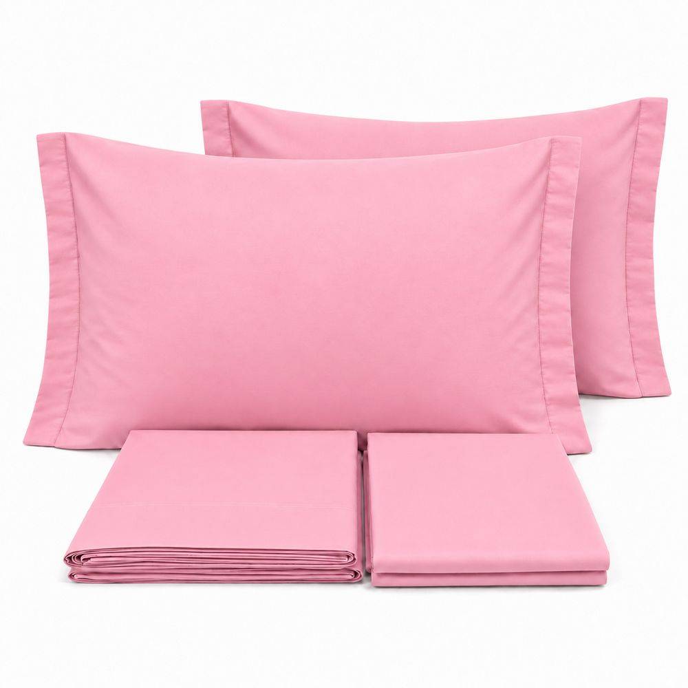 Completo Lenzuola Volant Joli Rosa Singolo