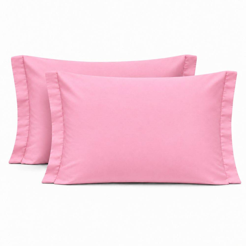Coppia Federe con volant Rosa