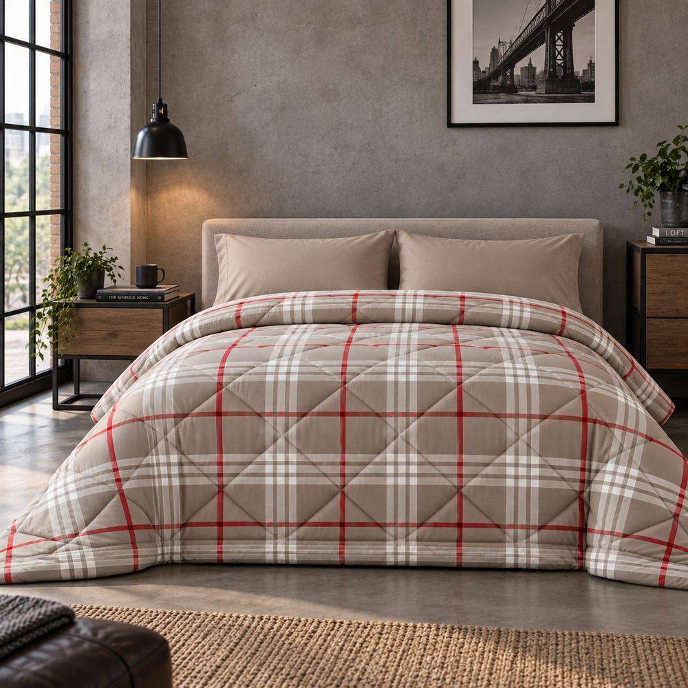 Trapunta Mild Beige Matrimoniale