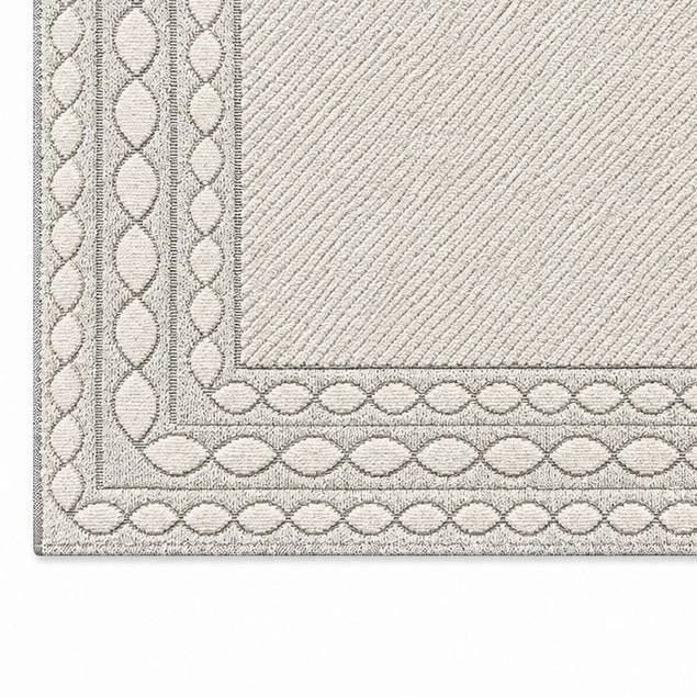 Tappeto Deva grigio 60 x 90