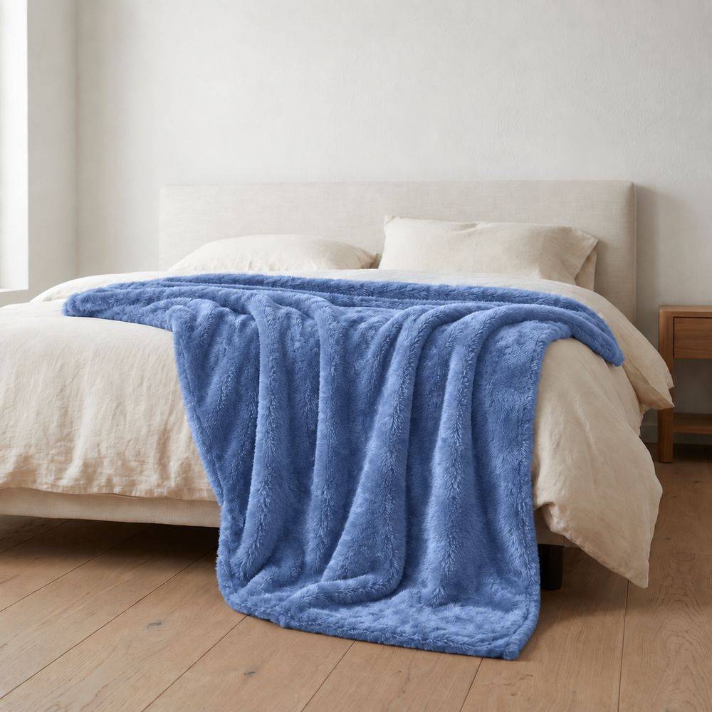 Plaid Soft Home Blu Singolo 160 x 210