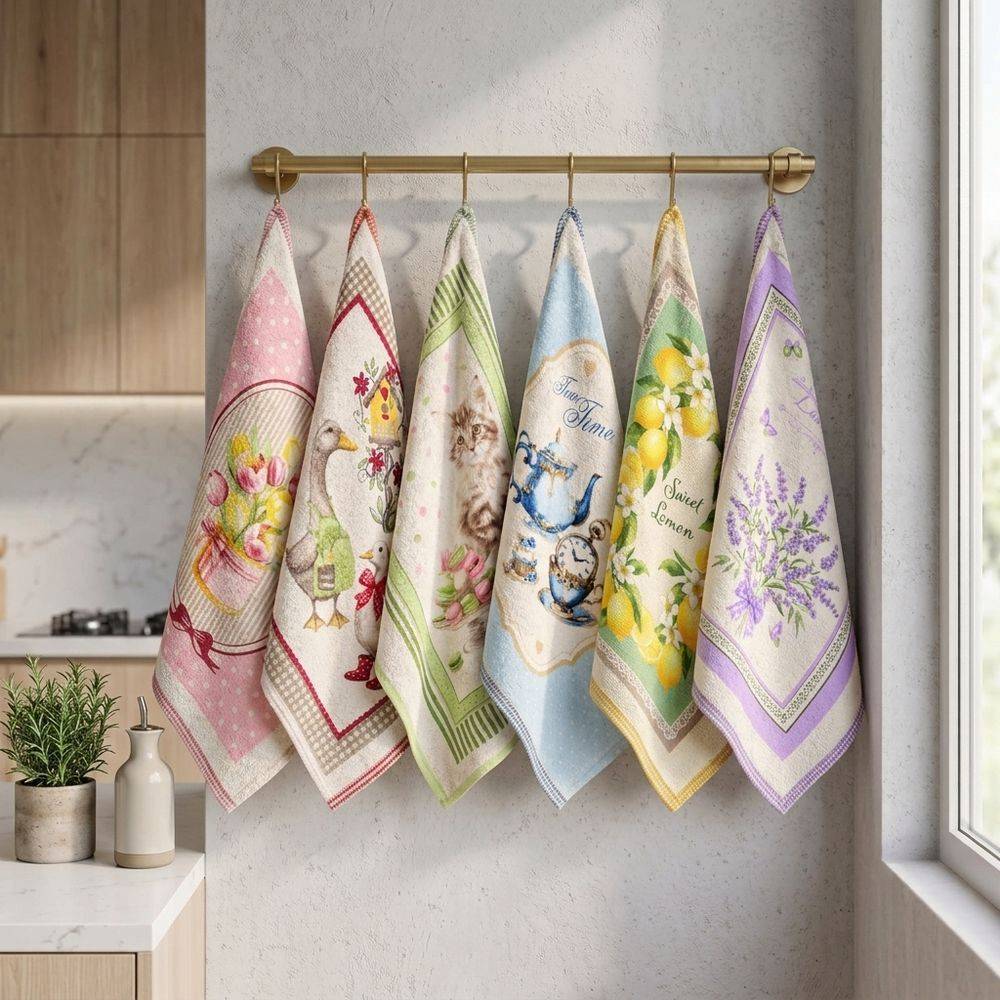 Set 6 Canovacci cucina spugna Maison Primavera