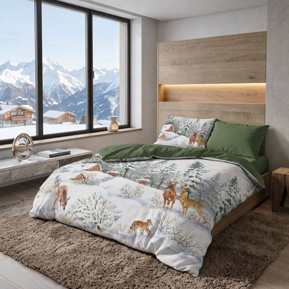 Parure copripiumino Daunex Infinity stampa digitale White Mountain Singolo