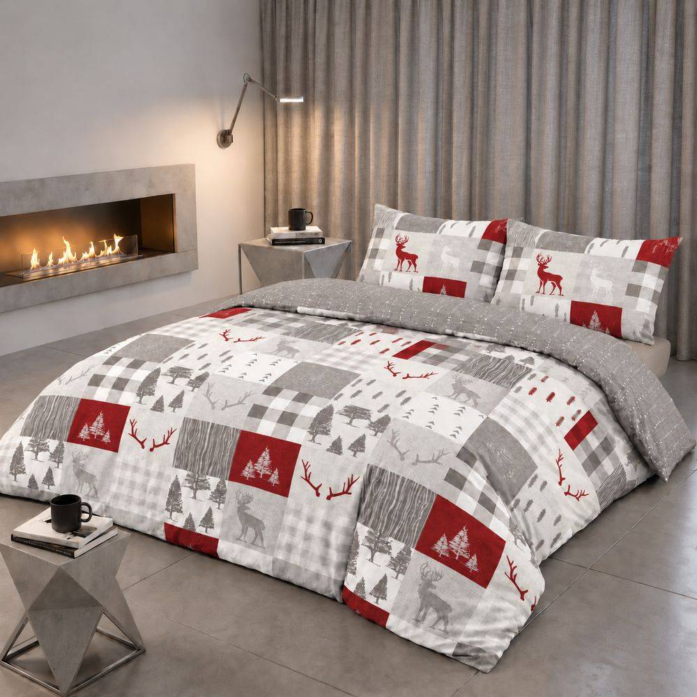 Parure copripiumino Daunex Infinity Petit Monte Rosso Matrimoniale