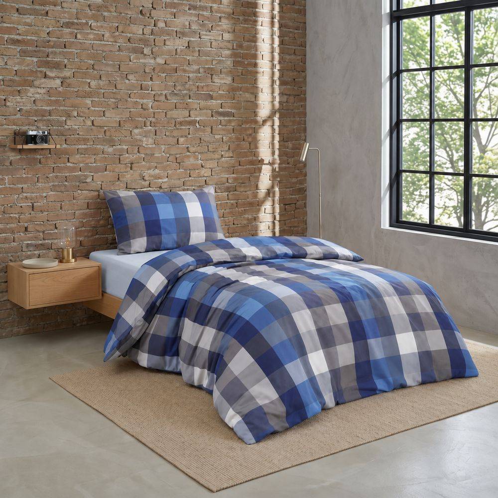 Parure copripiumino Daunex Infinity Glasgow Blu Singolo
