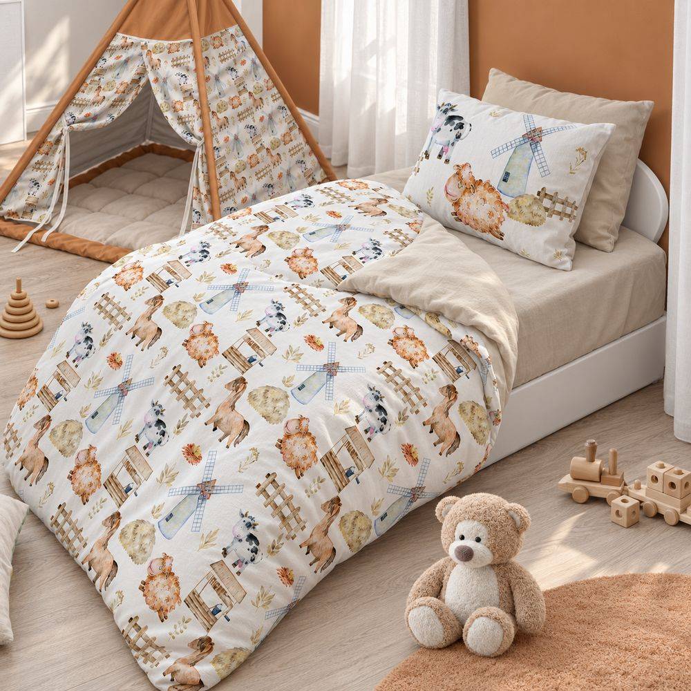 Parure copripiumino Daunex Baby Dream Fattoria Singolo