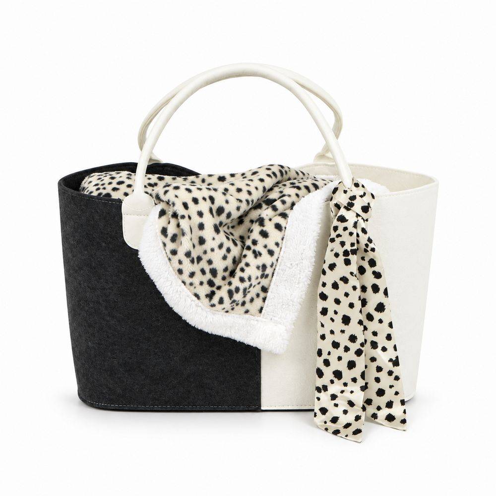 Plaid Sherpa 130 x 160 + Borsa in Feltro Abbinata Vara