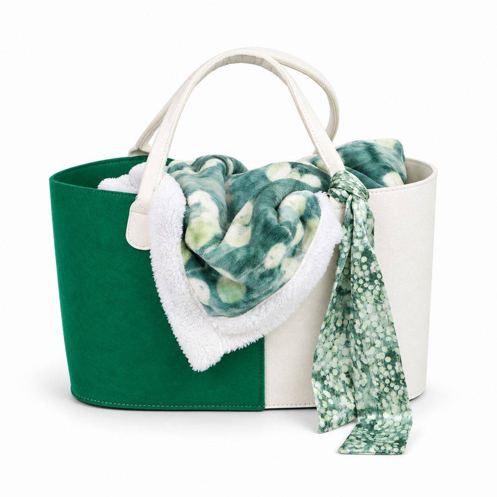 Plaid Sherpa 130 x 160 + Borsa in Feltro Abbinata Blake