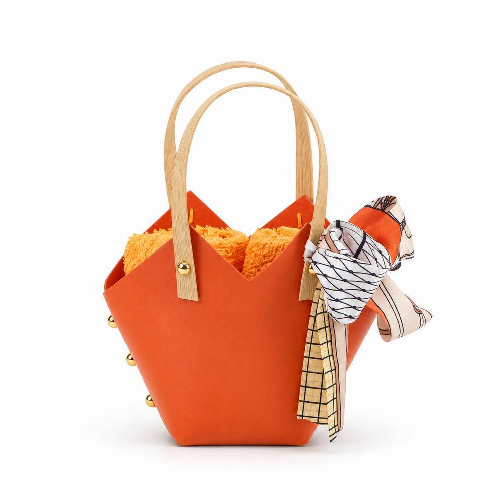 Set 2 Lavette in Spugna Beg Arancio
