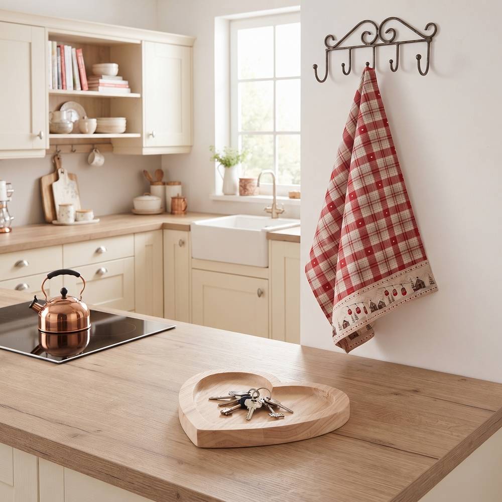 Set canovaccio con cuore legno Cabine