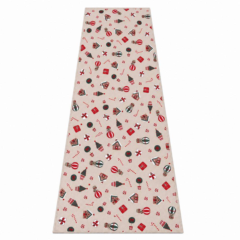 Runner su misura Candy Christmas fondo Beige