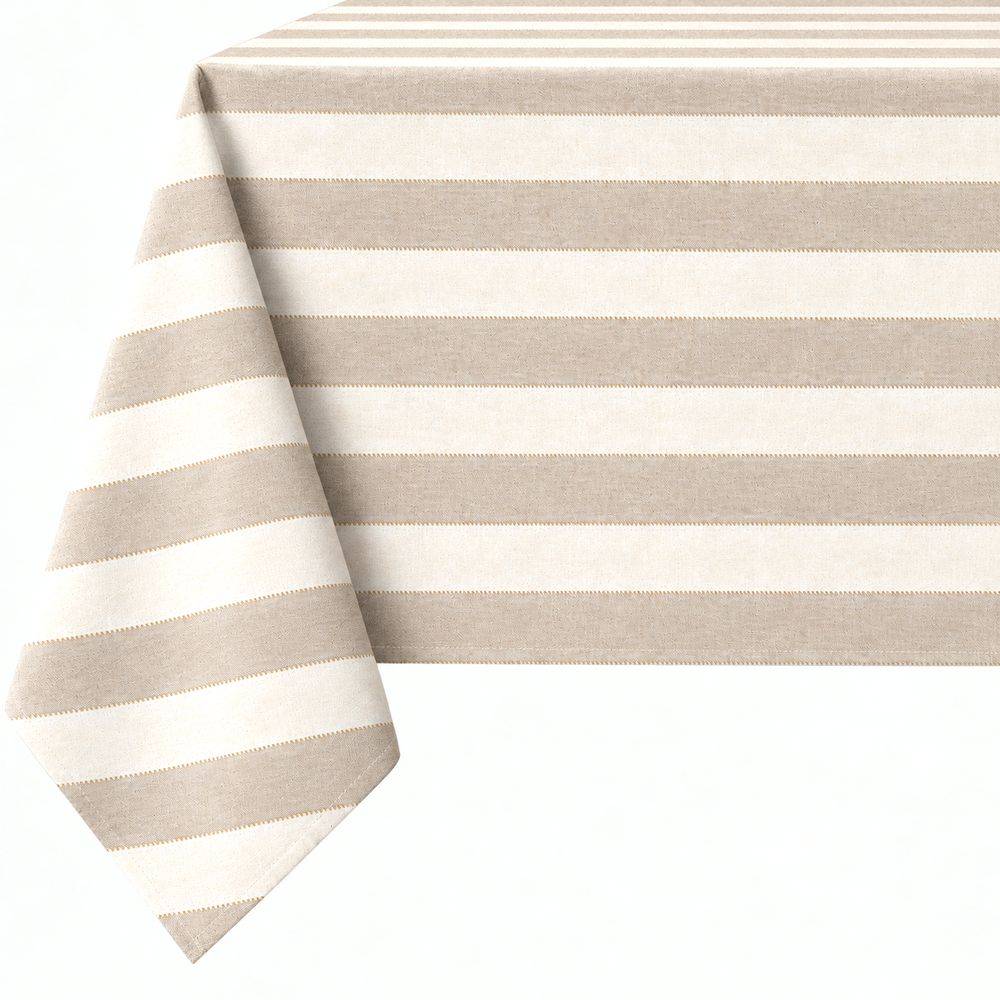 Tovaglia su misura Riga Beige e Lurex