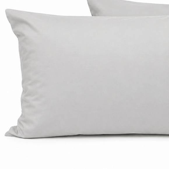 Coppia Federe con bottoni Grigio chiaro