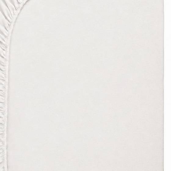 Lenzuolo sotto con angoli Jersey Bianco Singolo