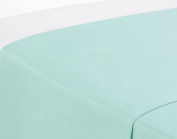 Lenzuolo sopra Joli Verde Acqua Piazza e mezzo