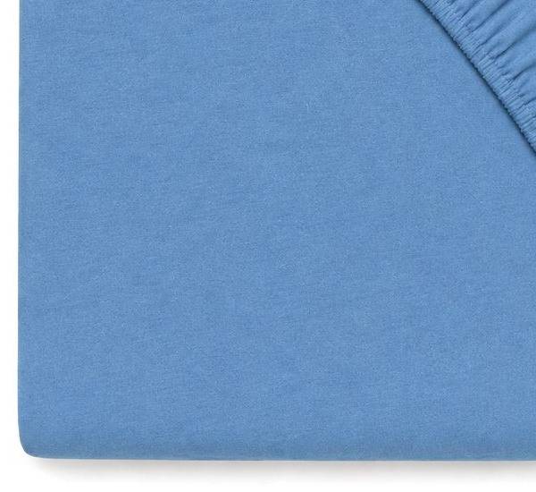 Lenzuolo sotto con angoli Harmony Jersey Azzurro Matrimoniale