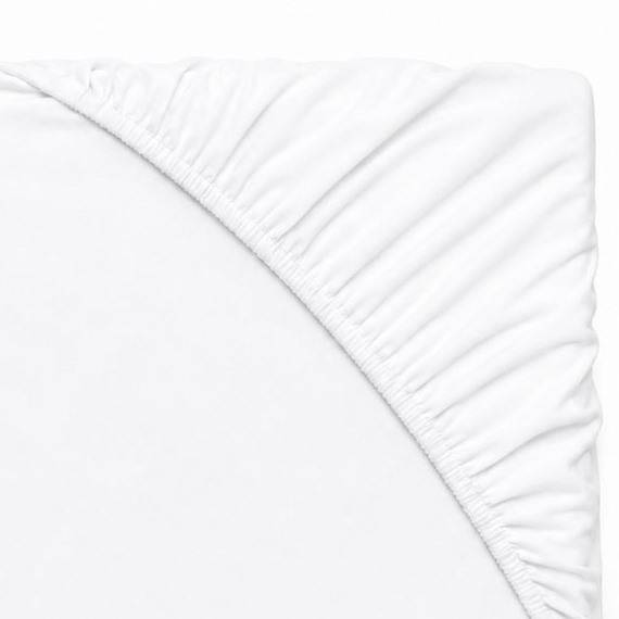 Lenzuolo sotto con angoli Harmony Jersey Bianco Matrimoniale