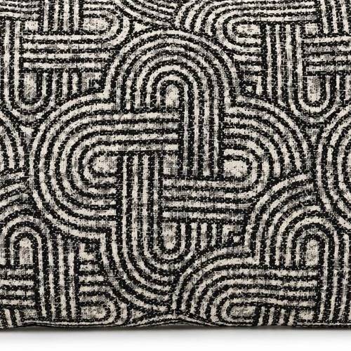 Cuscino Imbottito Jacquard Lumin Nero 30 x 50