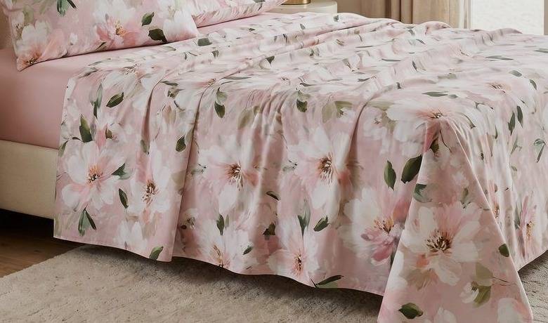 Lenzuolo Copriletto Percalle Prestige Couture Cavalieri Blush 2 Matrimoniale