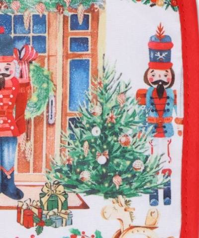 Coppia presine Stampa digitale Christmas Schiaccianoci