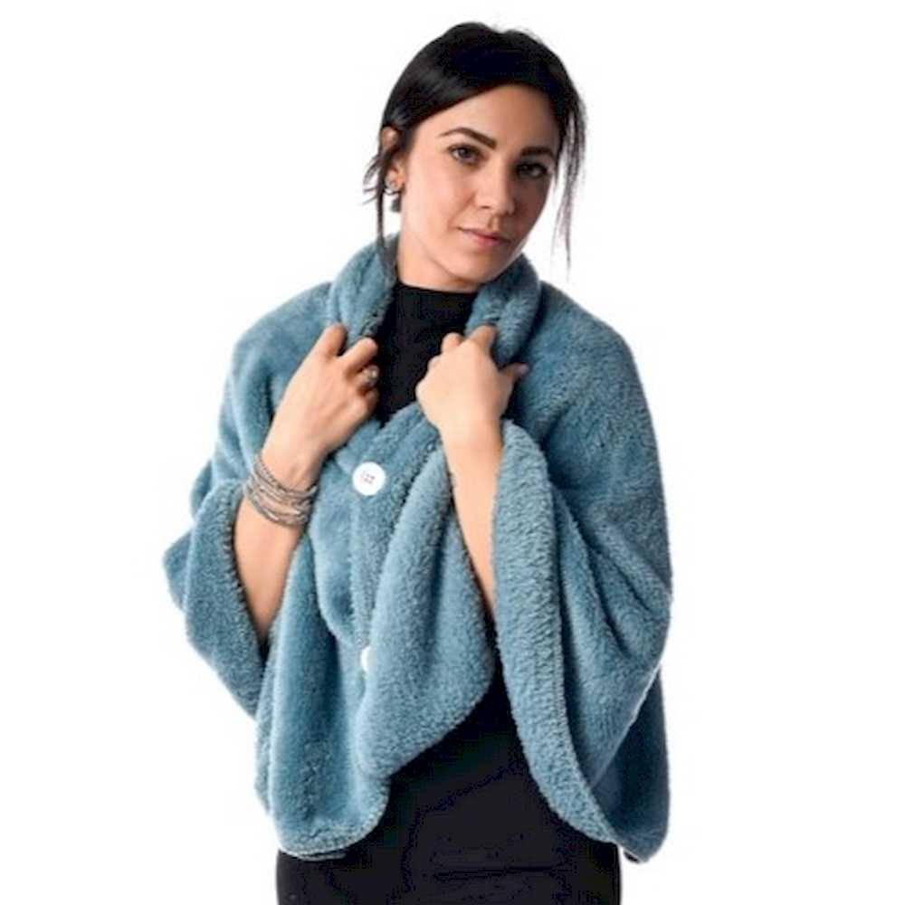 Mantella - Poncho Soffice Ottanio