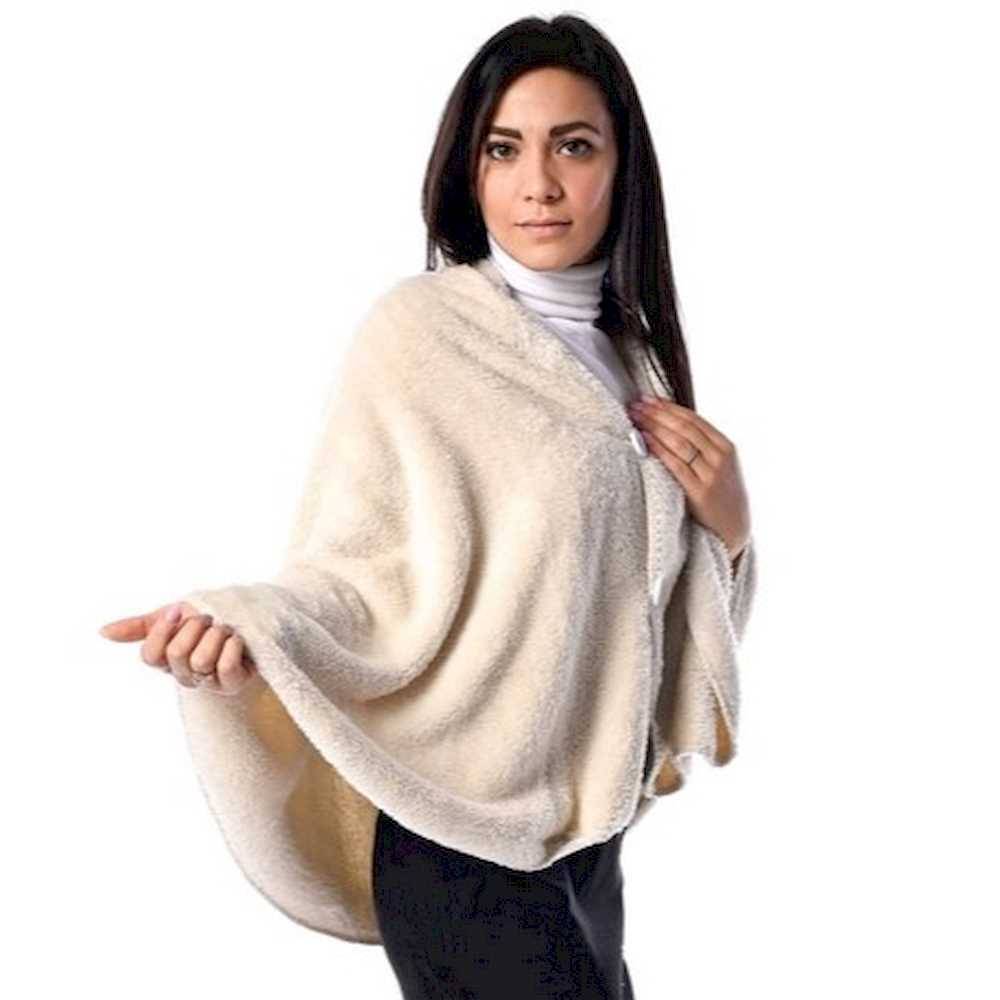 Mantella - Poncho Soffice Naturale