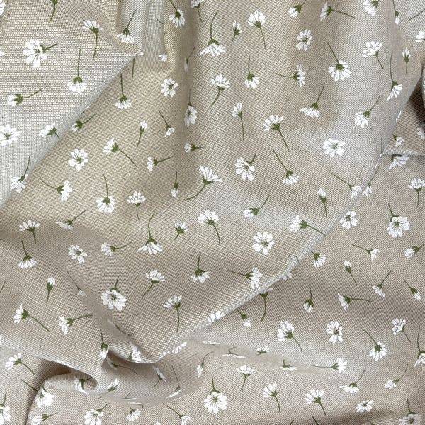 Tovaglia su misura Margherite fondo Beige