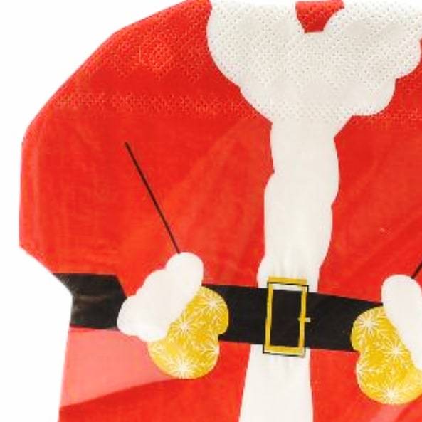 Confezione 15 tovaglioli Sagomati Babbo Natale cm 33 x 33