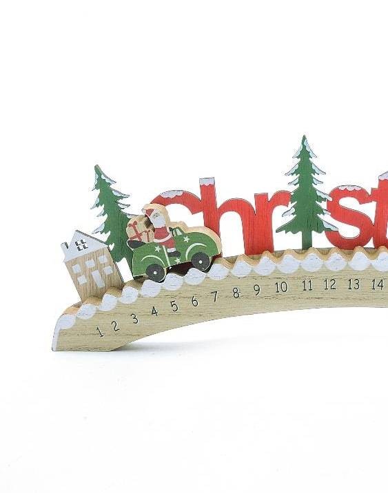 Calendario dell'Avvento Christmast in Legno