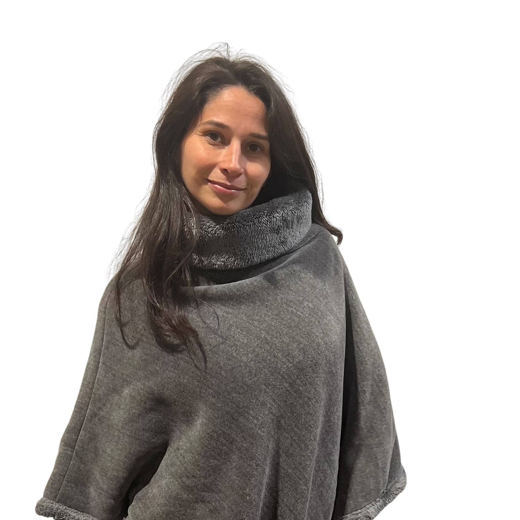 Mantella - Poncho Aury grigio