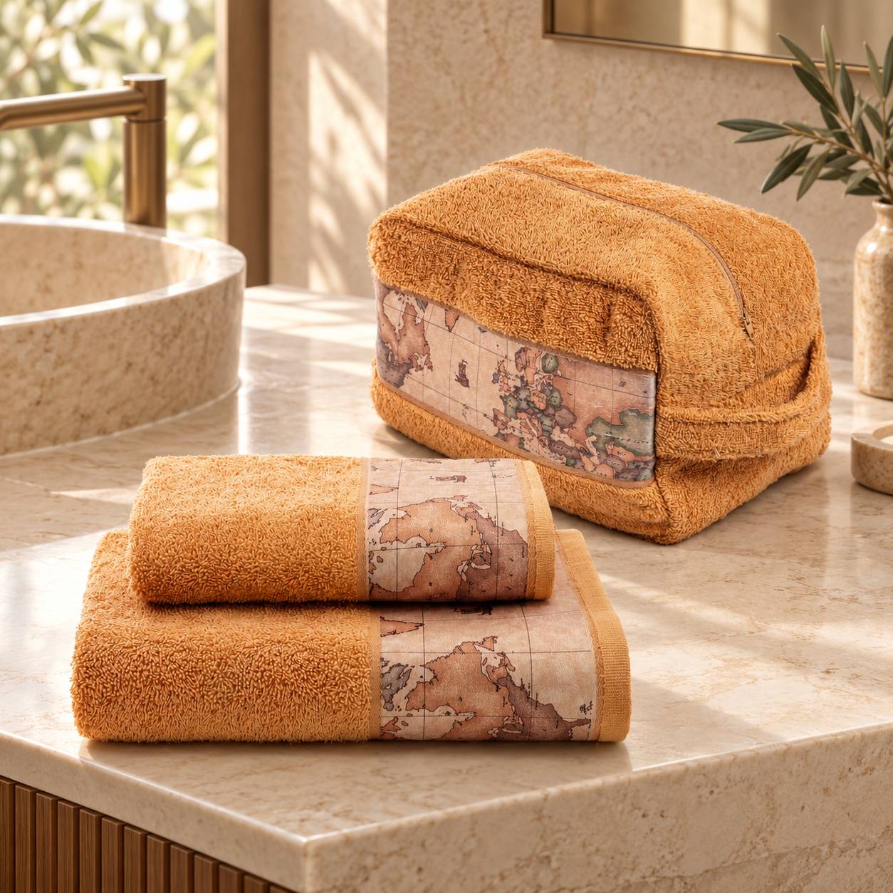 Set Beauty Alviero Martini 1A Classe Geo Classic asciugamano + ospite