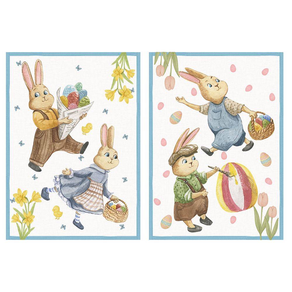 Set 2 canovacci Tiny con stampa digitale 50 x 70 cm