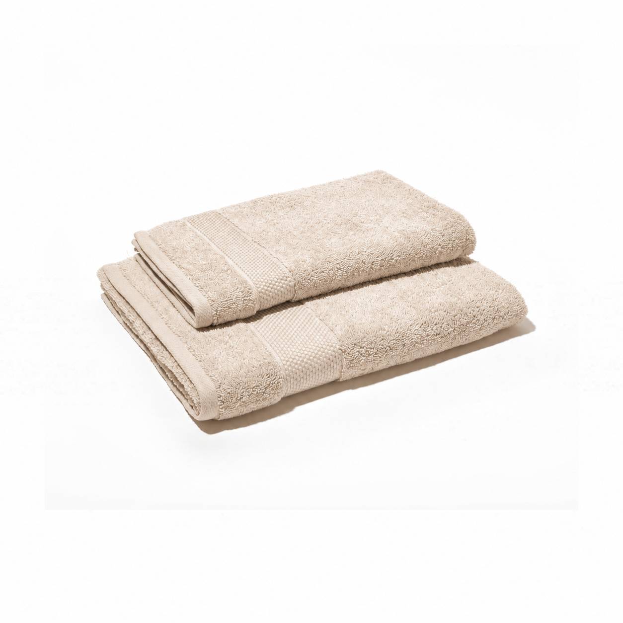 Set Asciugamani 1+1 Cogal Ranger Plus 620 g/m² Beige Deserto 60 x 100 + 40 x 60 cm