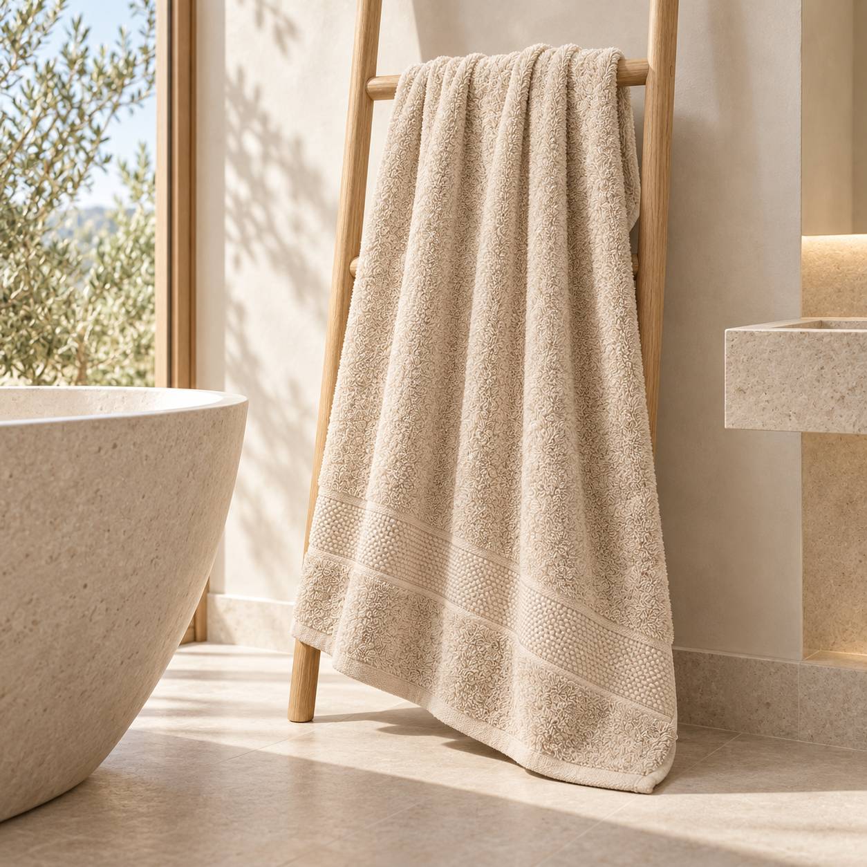 Telo Bagno Cogal Ranger Plus 620 g/m² Beige Deserto 100 x 150 cm