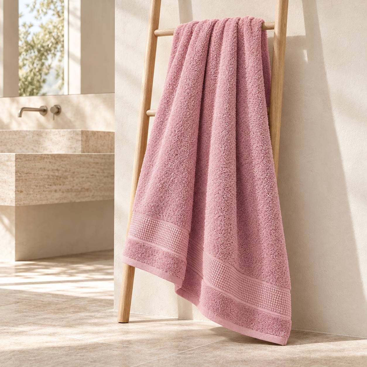 Telo Bagno Cogal Ranger Plus 620 g/m² Rosa Antico 100 x 150 cm