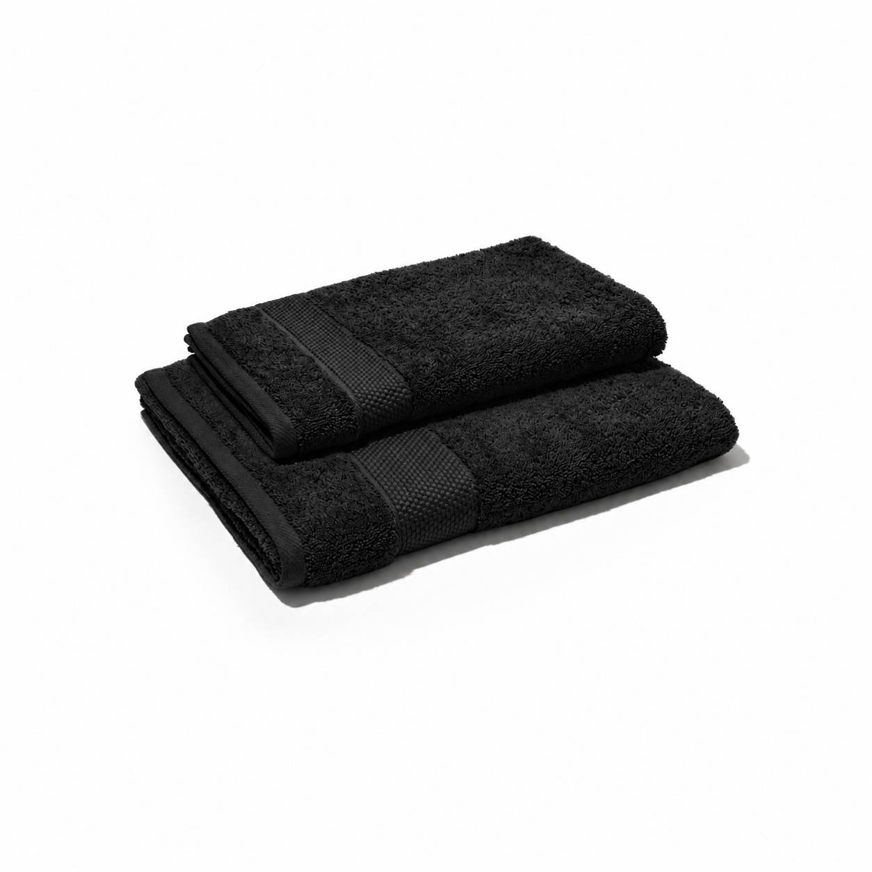 Set Asciugamani 1+1 Cogal Ranger Plus 620 g/m² Nero 60 x 100 + 40 x 60 cm