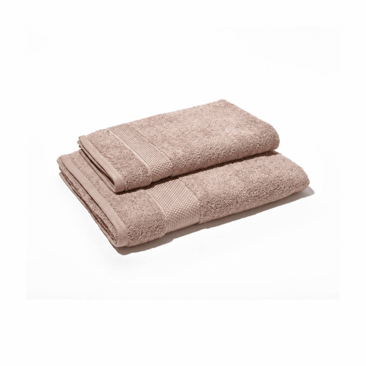 Set Asciugamani 1+1 Cogal Ranger Plus 620 g/m² Praline 60 x 100 + 40 x 60 cm