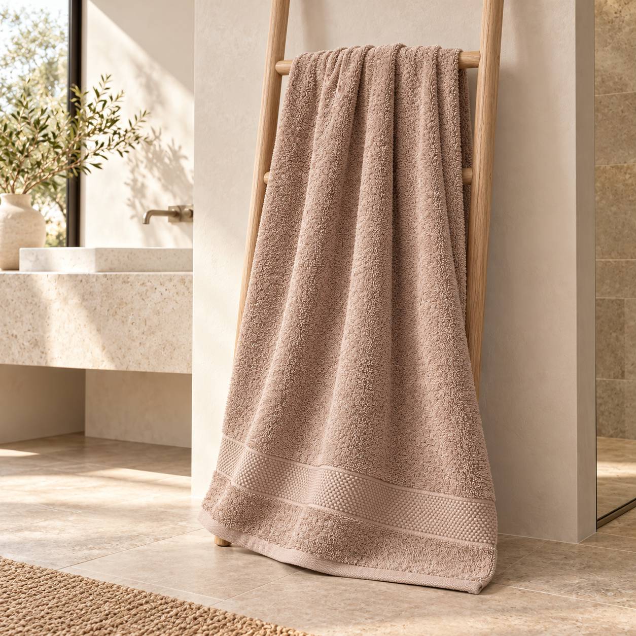 Telo Bagno Cogal Ranger Plus 620 g/m² Praline 100 x 150 cm